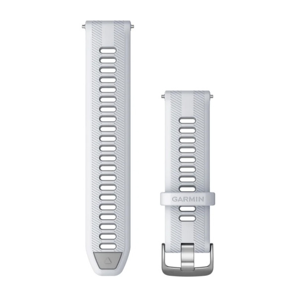 Garmin Forerunner® 22 Silicone Watch Band | Whitestone - Powder Grey - Silver