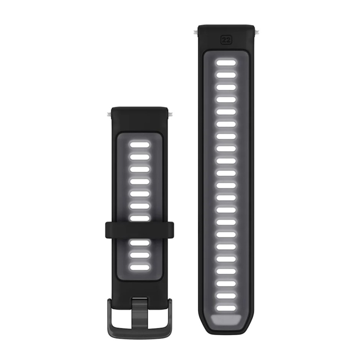 Garmin Forerunner® 22 Silicone Watch Band | Black - Translucent Whitestone - Slate