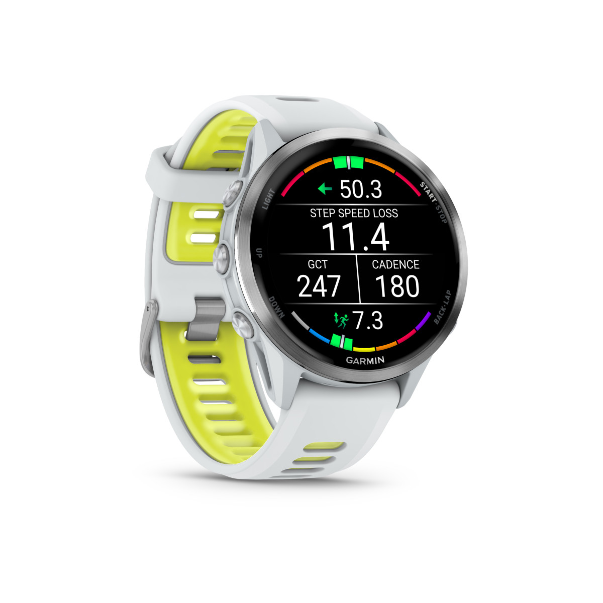 Garmin Forerunner® 970 nutikell | Titanium - Whitestone - Yellow