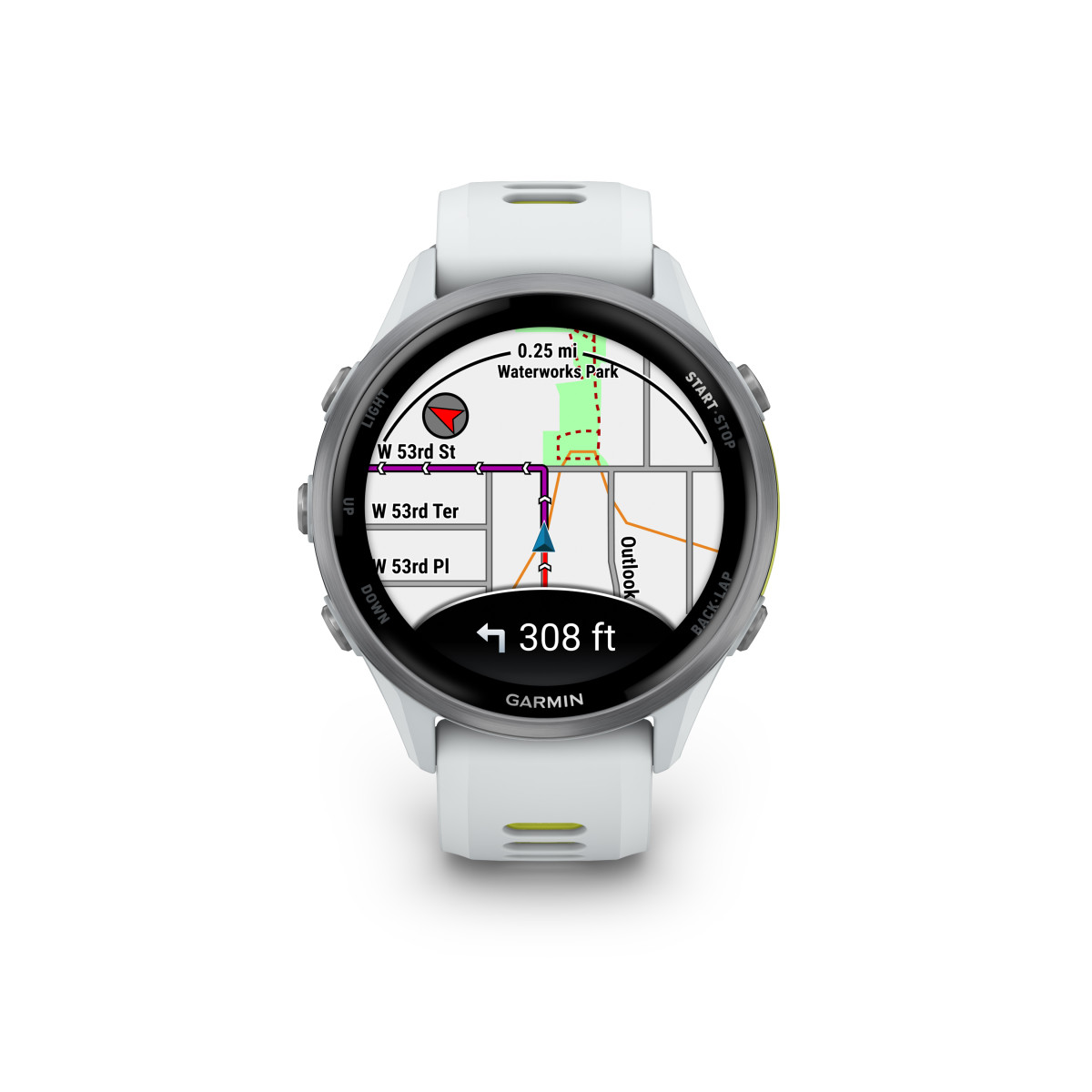Garmin Forerunner® 970 nutikell | Titanium - Whitestone - Yellow