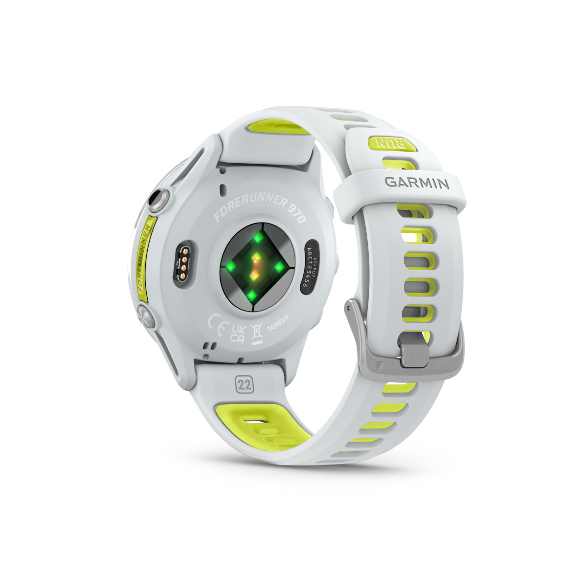 Garmin Forerunner® 970 nutikell | Titanium - Whitestone - Yellow