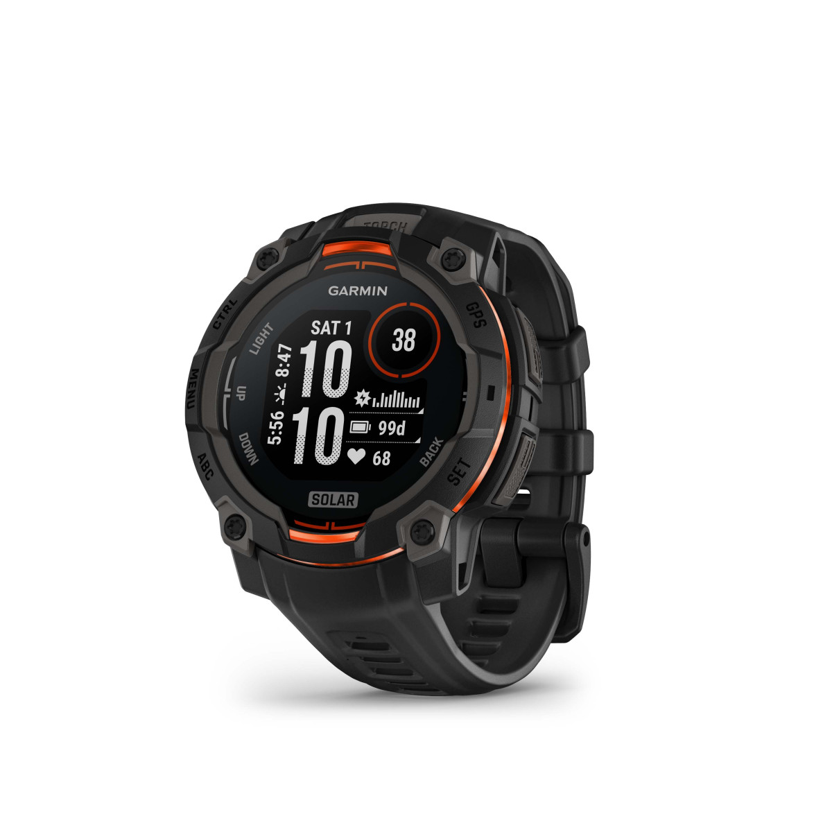 Garmin Instinct® 3 Solar viedpulkstenis | 45 mm | Black