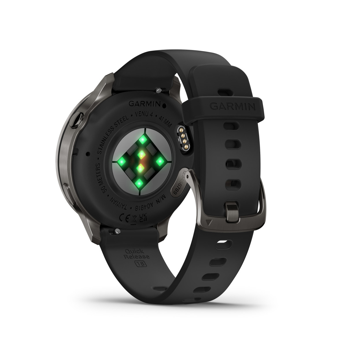Garmin Venu® 4 viedpulkstenis | 41 mm | Slate - Black Silicone Band
