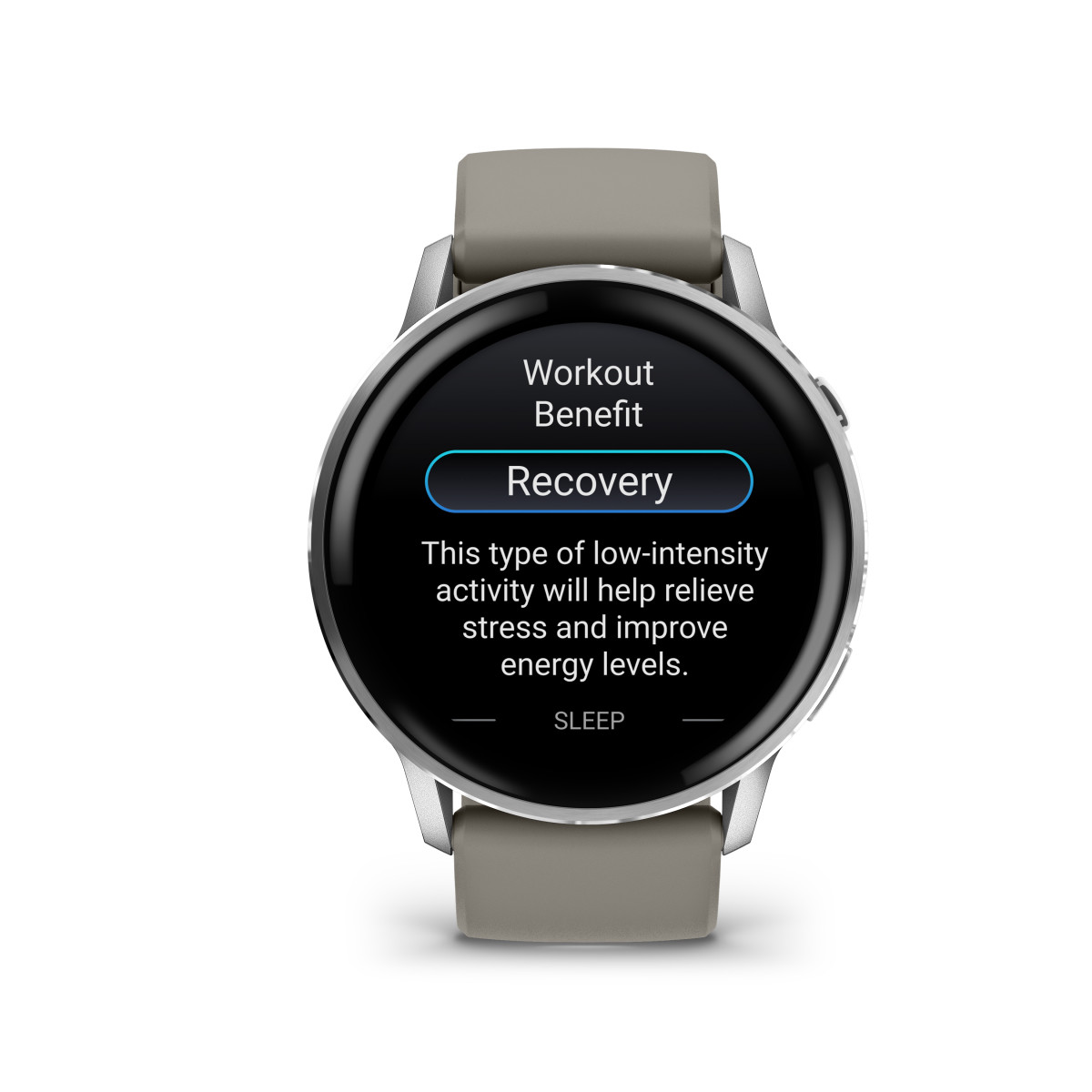Garmin Venu® 4 nutikell | 45 mm | Silver - Silver Grey Silicone Band