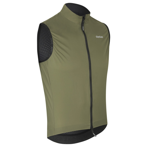 GripGrab PACR Vēja necaurlaidīga viegla vīriešu veste | Olive Green GripGrab PACR Vēja necaurlaidīga viegla vīriešu veste | Olive Green
