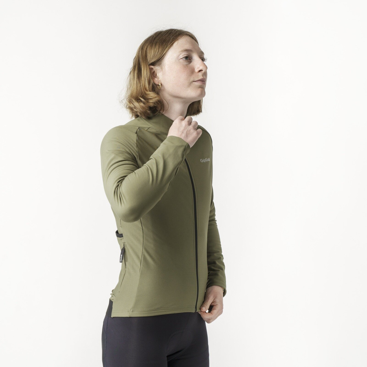 GripGrab PACR Thermal Sieviešu krekls | Olive Green