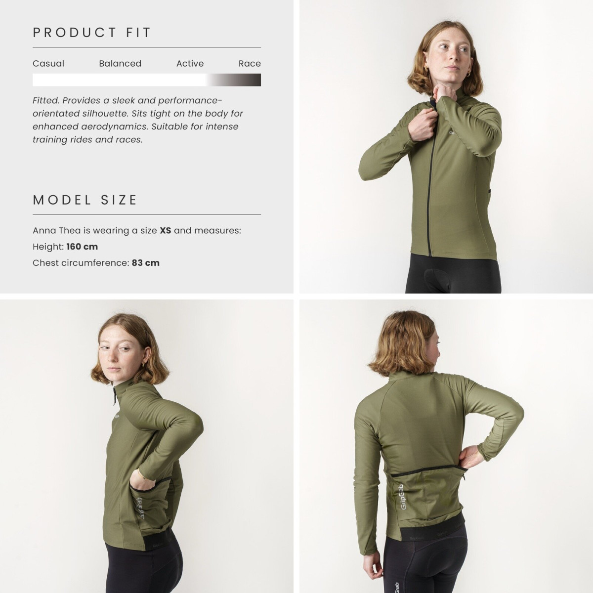 GripGrab PACR Thermal Sieviešu krekls | Olive Green