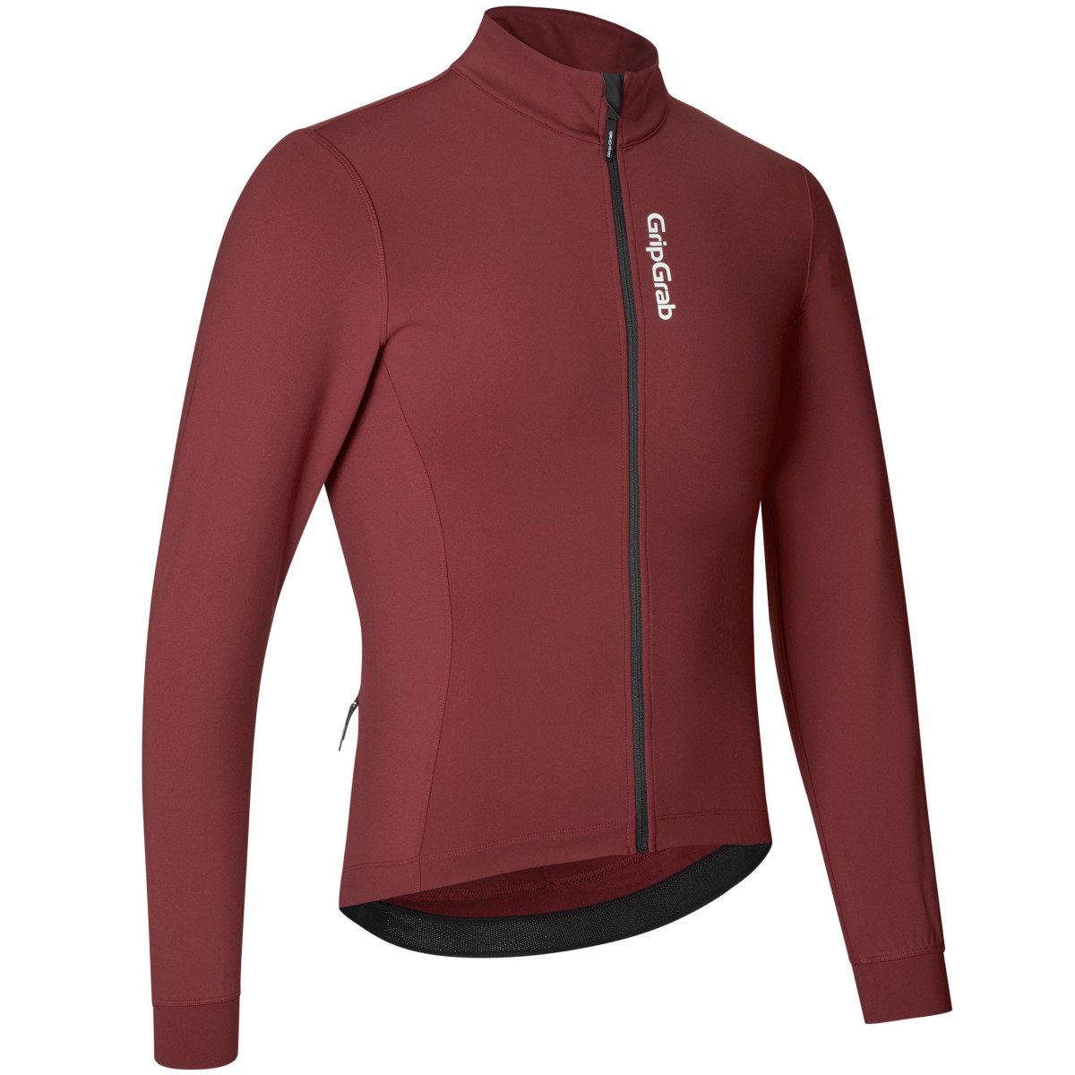GripGrab Ride Thermal Men's Long Sleeve Jersey | Dark Red