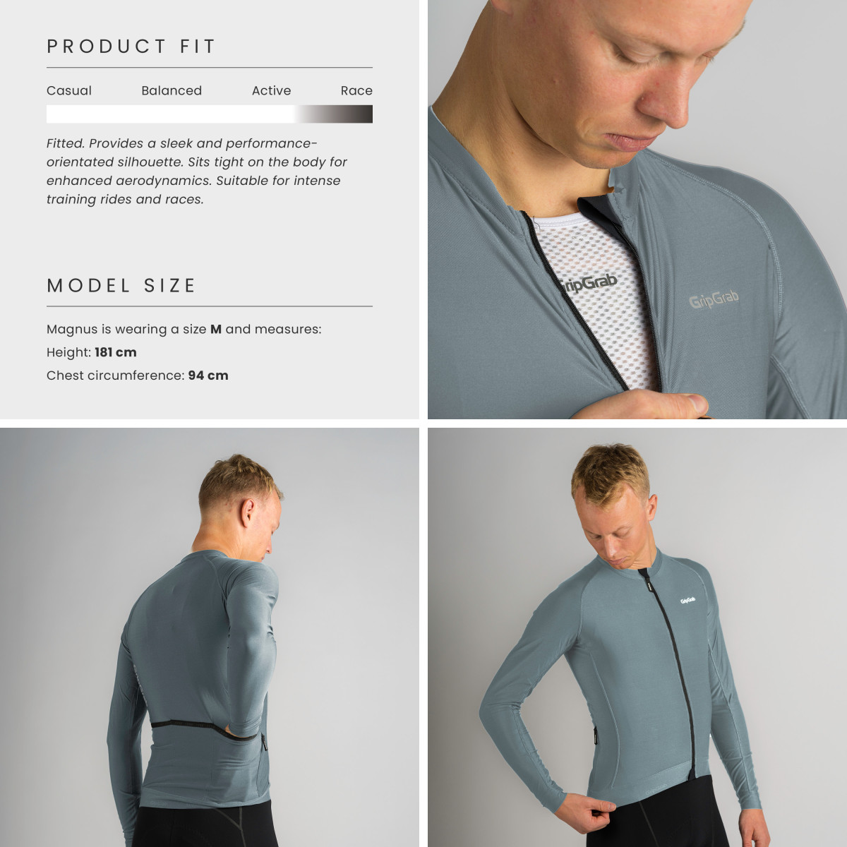GripGrab PACR LS Men's Jersey | Light Blue
