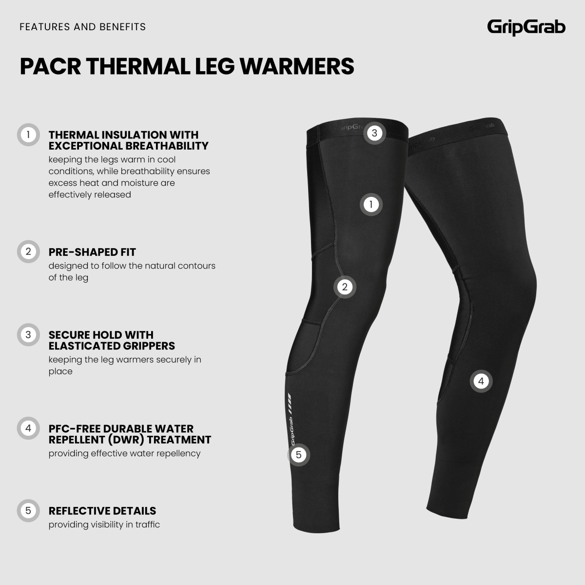 GripGrab PACR Thermal Leg Warmers