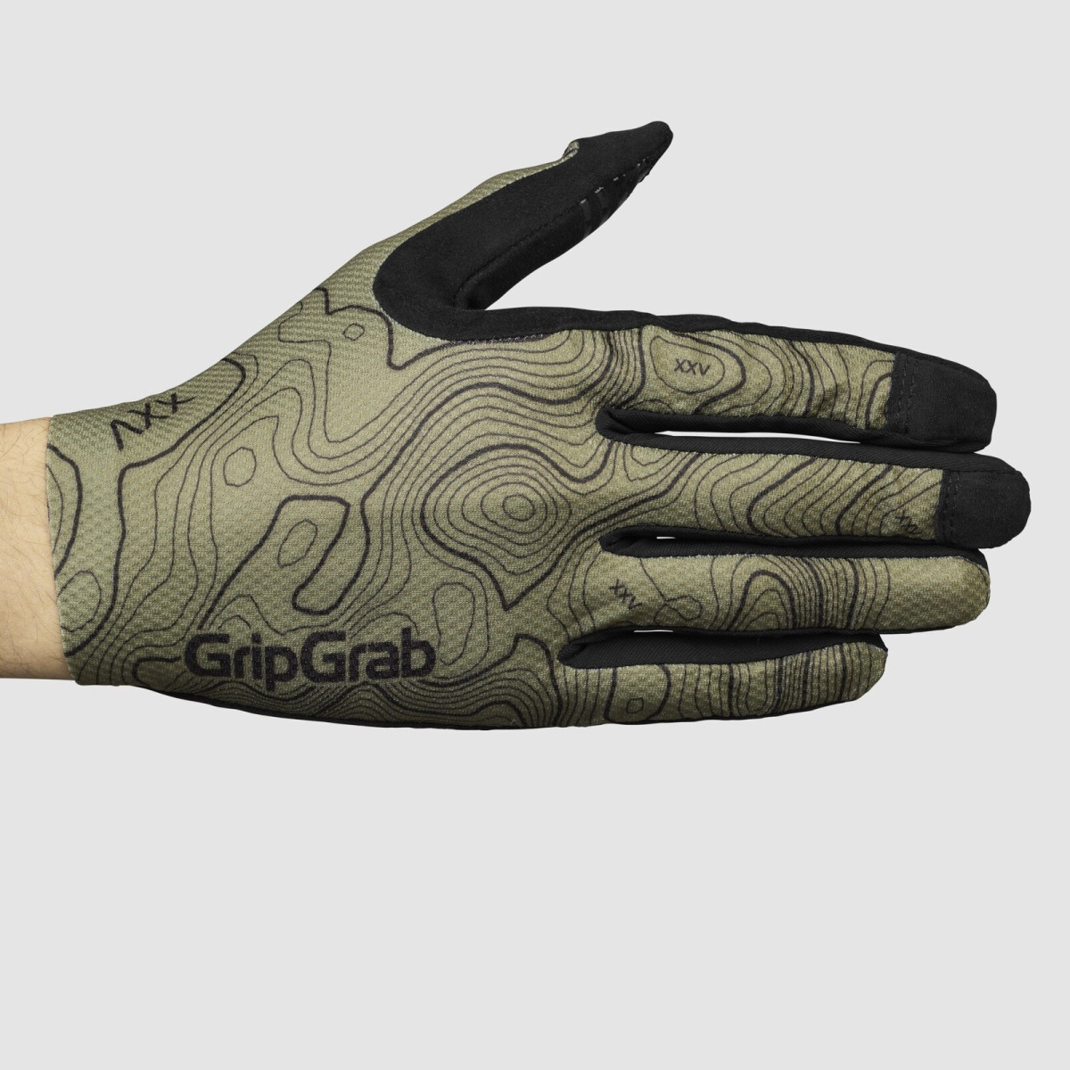GripGrab Rebel Full Finger kindad | Olive Green