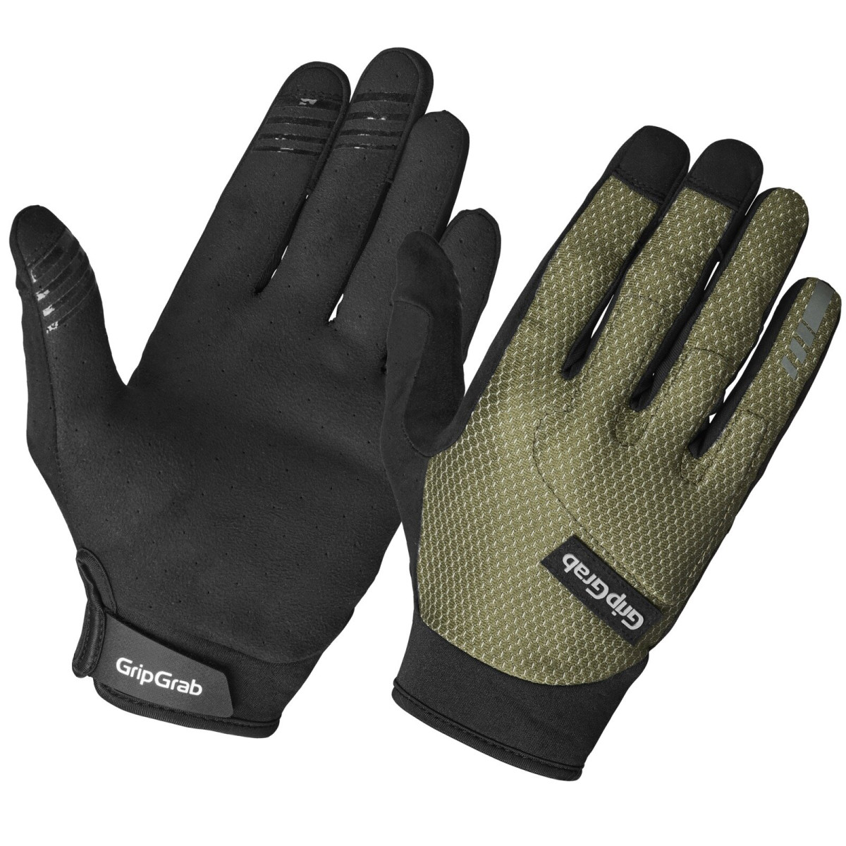 GripGrab Descent Guarded Full Finger kindad | Olive Green