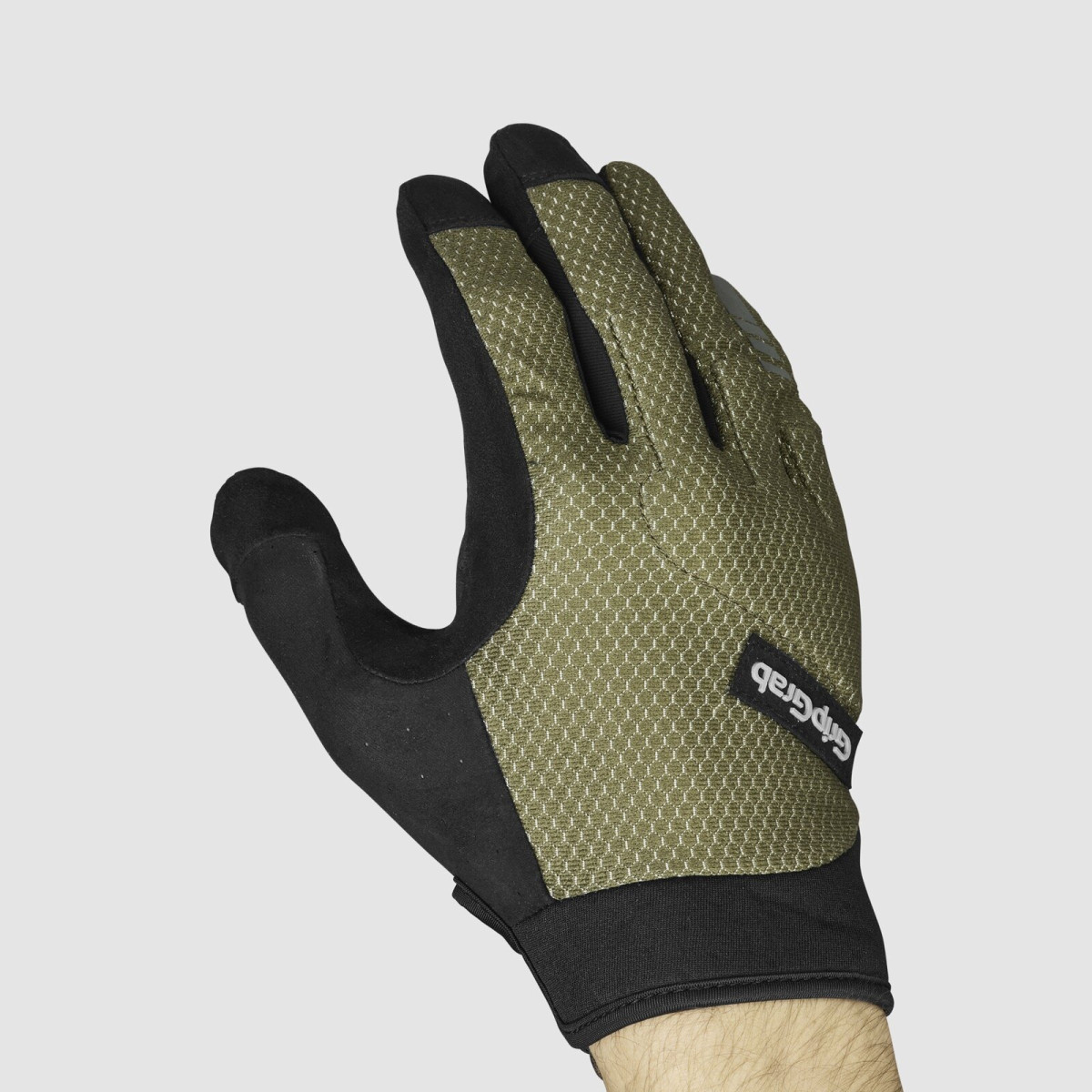 GripGrab Descent Guarded Full Finger kindad | Olive Green
