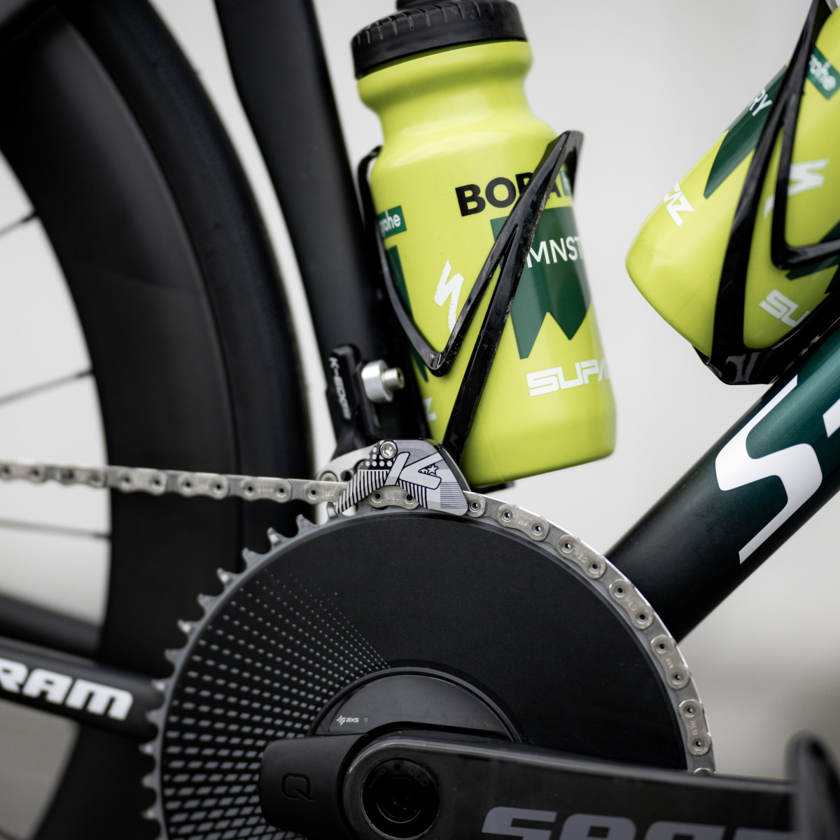 K-EDGE 1x Race ketijuht | Road / Gravel / CX / Tri / TT | Black