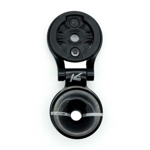 K-EDGE Garmin Race Stem Mount reguleeritav rattakinnitus + Top Cap | Black