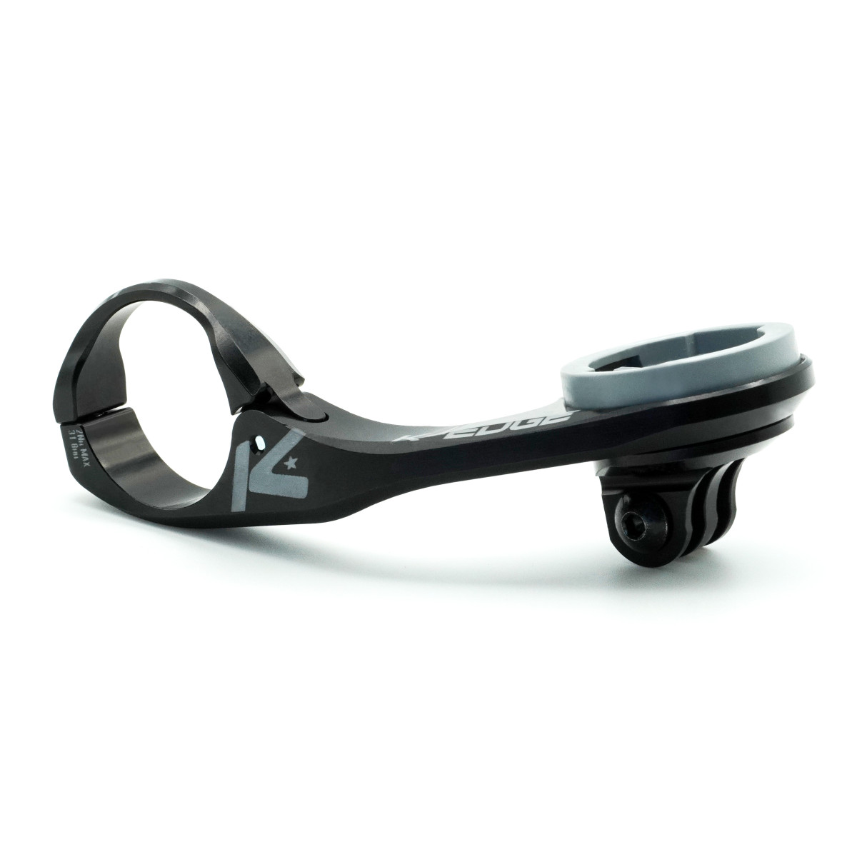 K-EDGE Wahoo Max Combo Mount velosipēda stiprinājums | 31.8 mm | Black