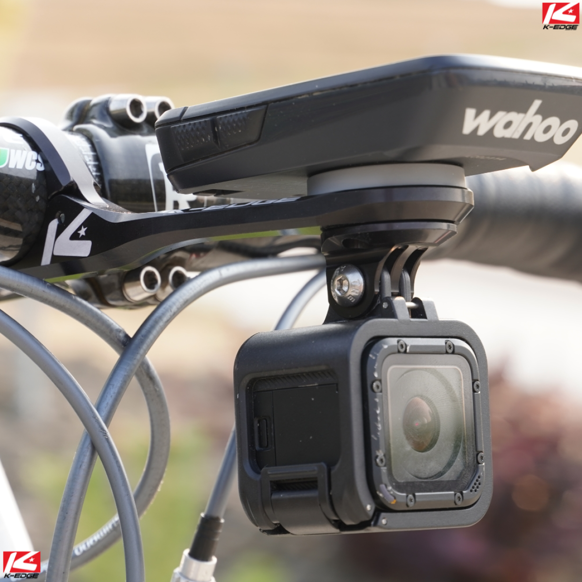 K-EDGE Wahoo Max XL Combo Mount velosipēda stiprinājums | 31.8 mm | Black