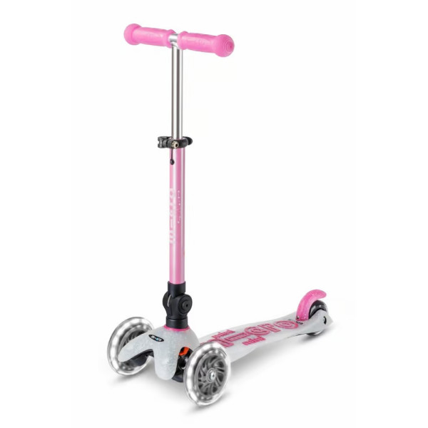 Mini Micro Deluxe Orion LED kokkupandav tõukeratas | Pink