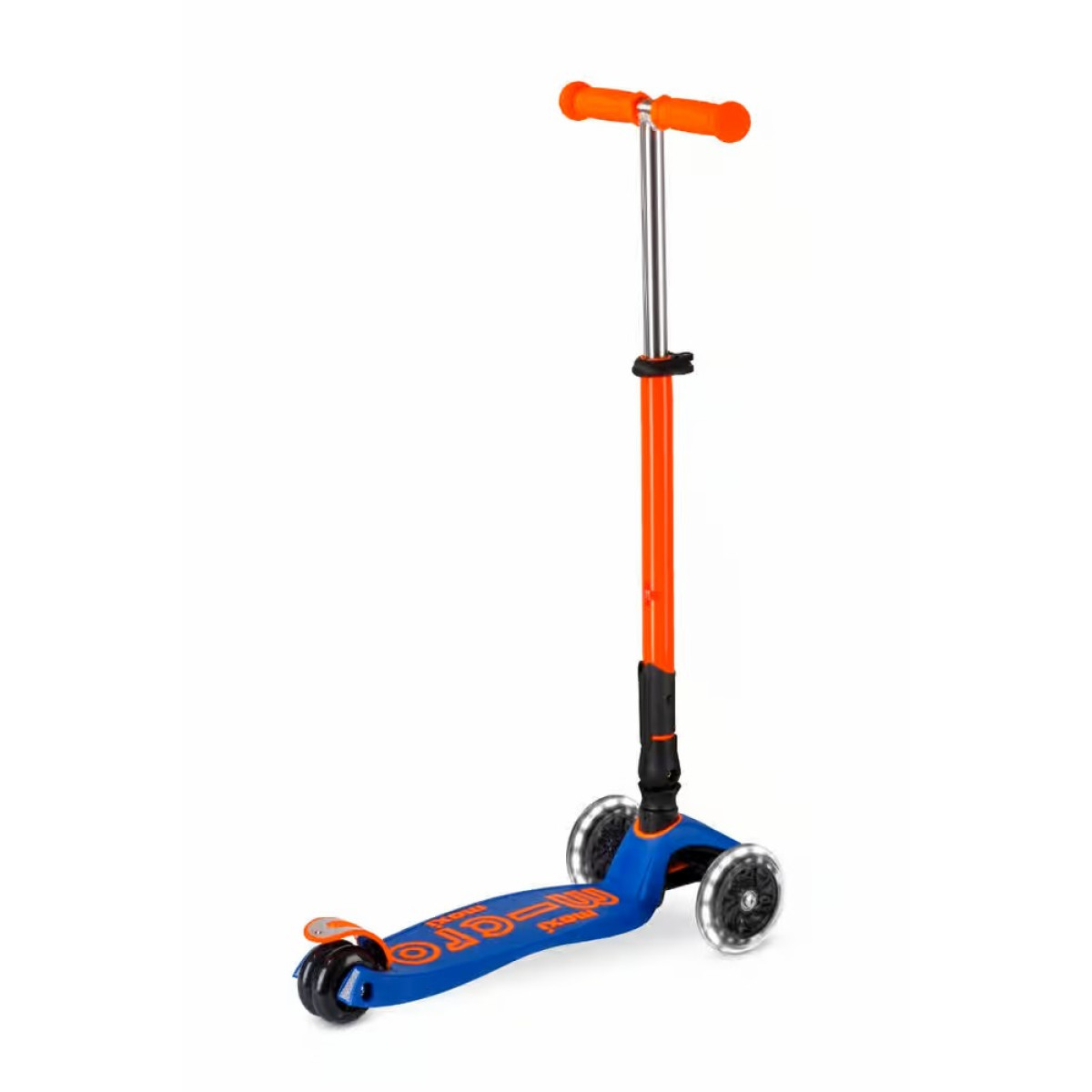 Maxi Micro Deluxe Neon LED kokkupandav tõukeratas | Blaze Orange