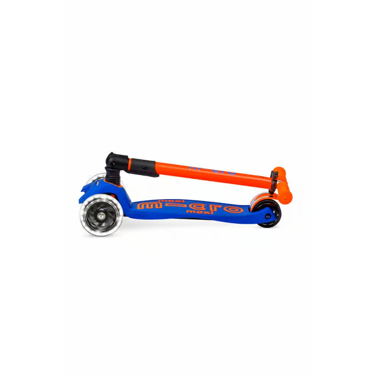 Maxi Micro Deluxe Neon LED kokkupandav tõukeratas | Blaze Orange