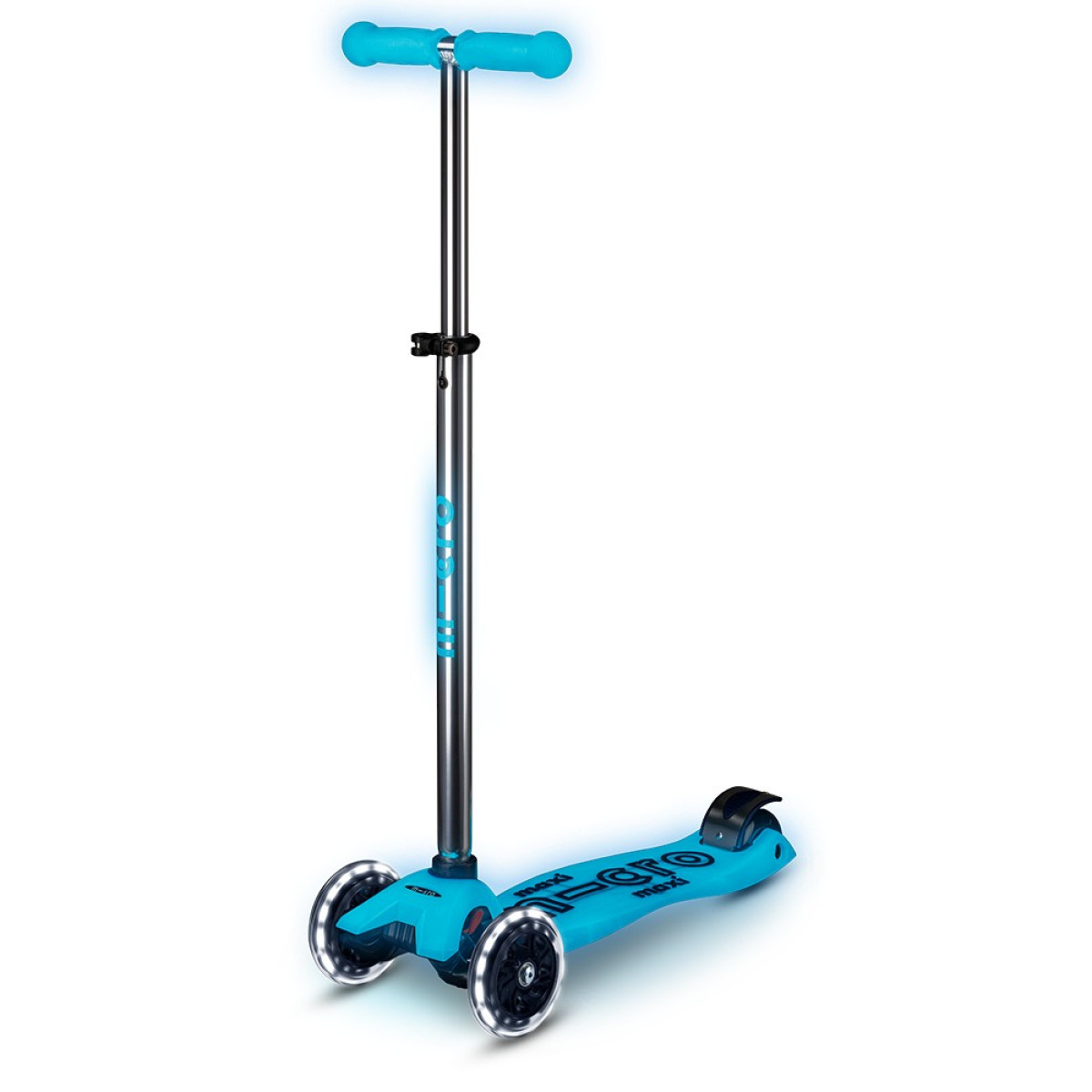 Maxi Micro Deluxe Glow LED tõukeratas | Crystal Blue