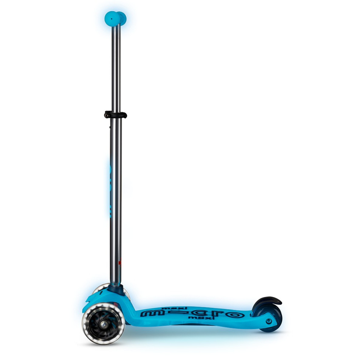 Maxi Micro Deluxe Glow LED tõukeratas | Crystal Blue
