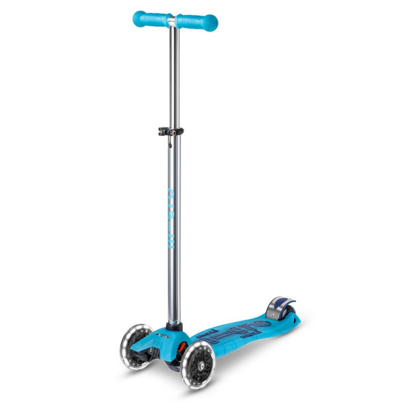 Maxi Micro Deluxe Glow LED tõukeratas | Crystal Blue