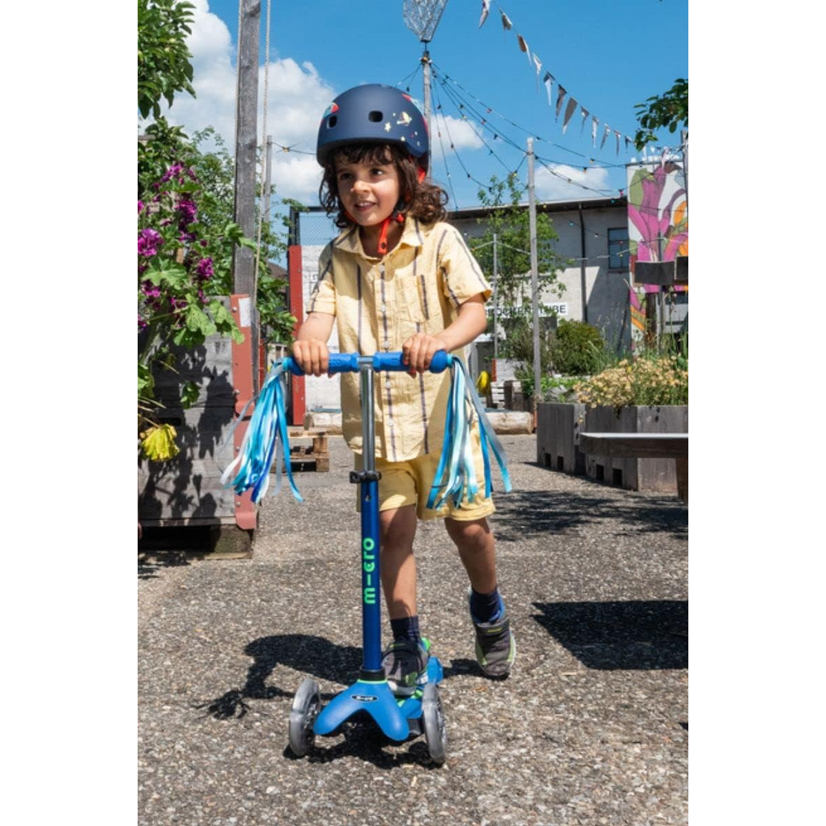 Mini Micro Deluxe LED Scooter | Crystal Blue