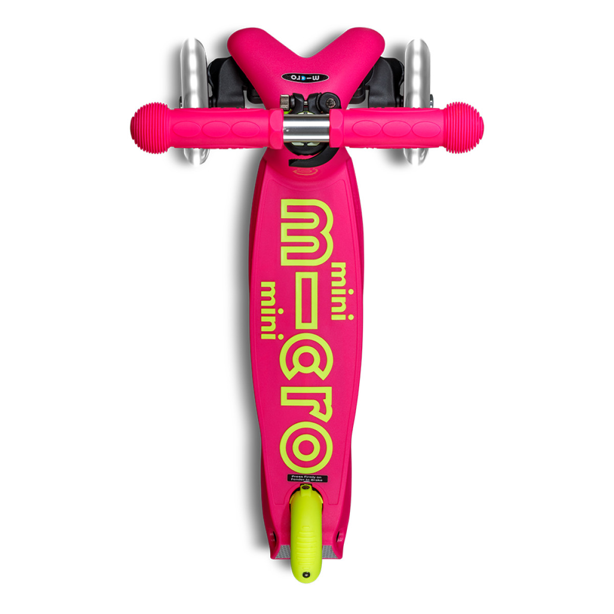 Mini Micro Deluxe Neon LED tõukeratas | Flamingo Yellow