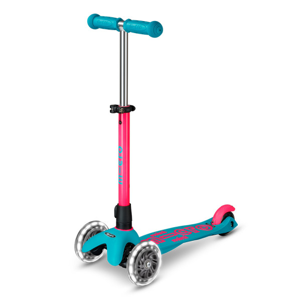 Mini Micro Deluxe Neon LED tõukeratas | Marine Pink
