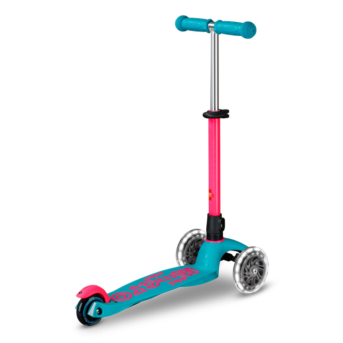 Mini Micro Deluxe Neon LED tõukeratas | Marine Pink