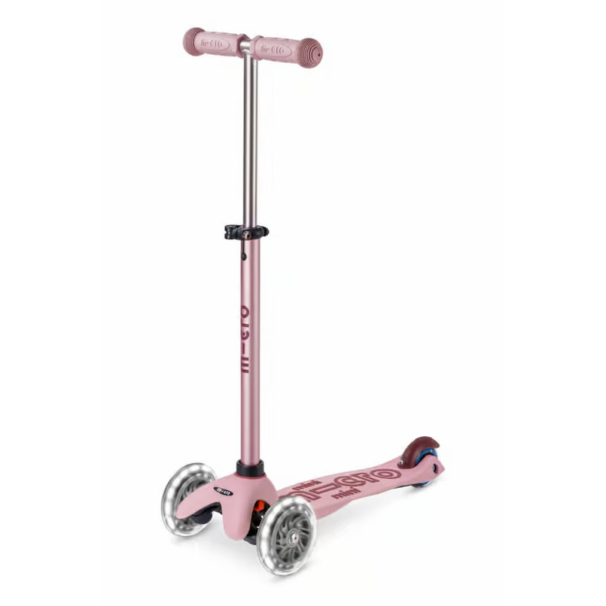 Mini Micro Deluxe Rock & Go LED Scooter | Dusty Rose