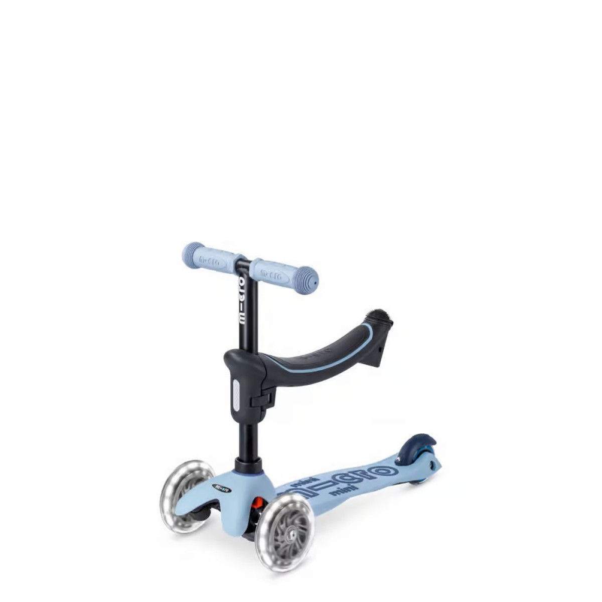 Mini Micro Deluxe Rock & Go LED Scooter | Ocean Slate