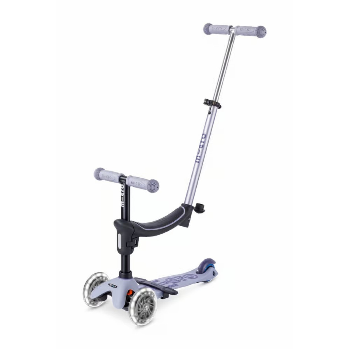 Mini Micro Deluxe Rock & Go LED tõukeratas | Lavender Mist