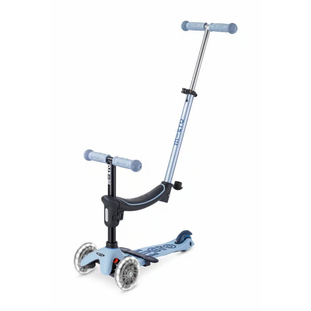 Mini Micro Deluxe Rock & Go LED Scooter | Ocean Slate
