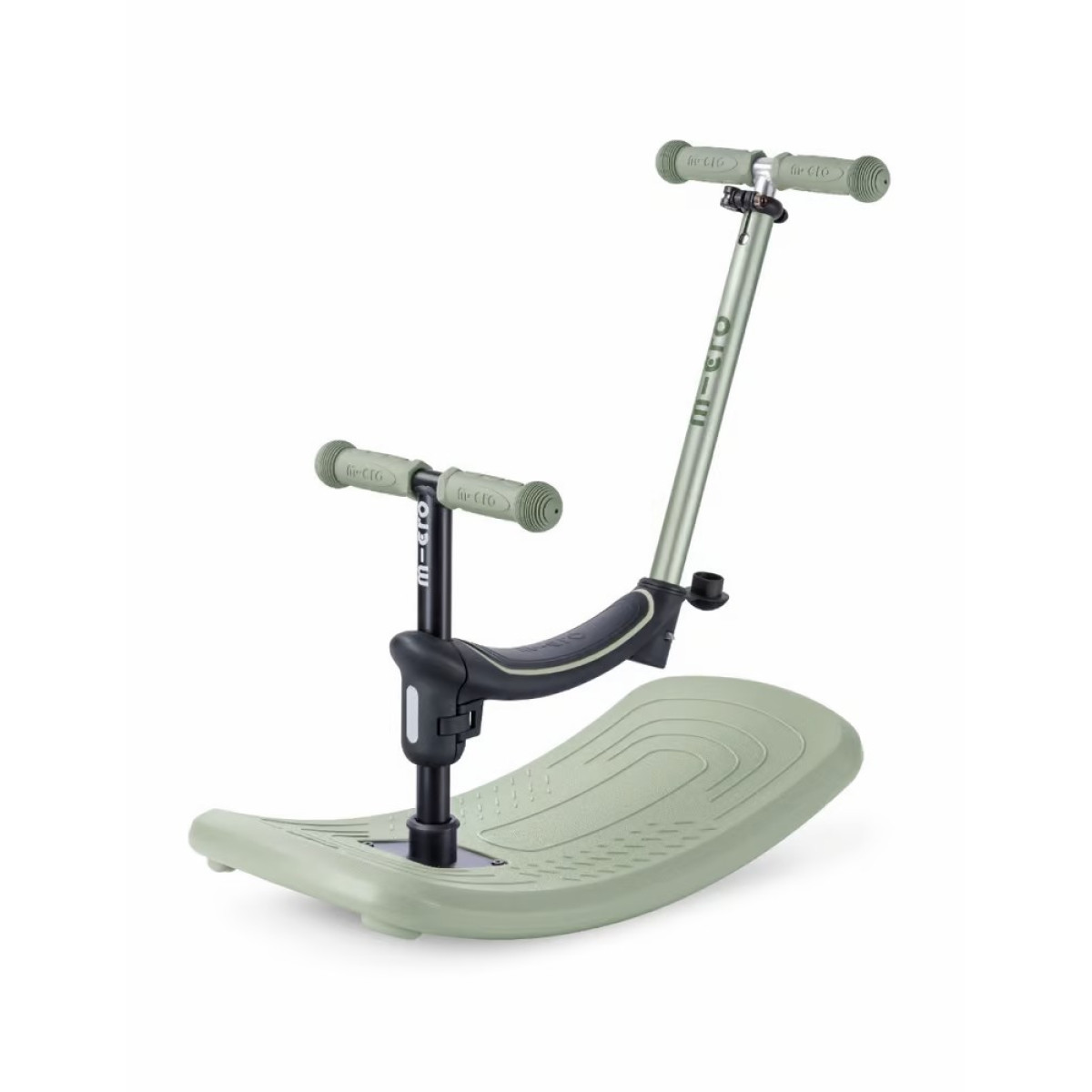 Mini Micro Deluxe Rock & Go LED tõukeratas | Olive Sage