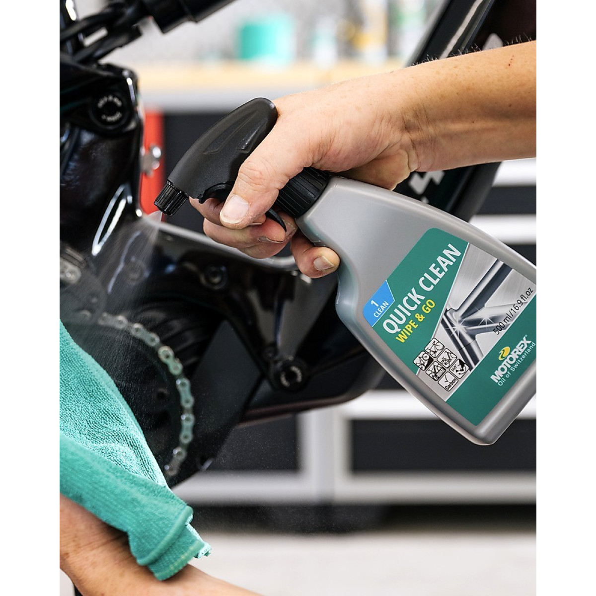 Motorex Quick Clean Spray velosipēda tīrīšanas līdzeklis | 500ml