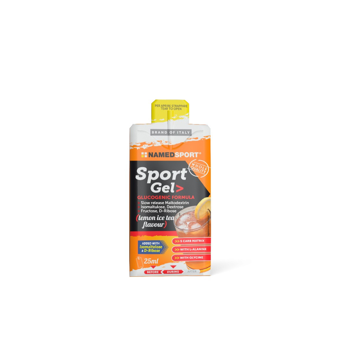 NamedSport Sport enerģijas gels | 25 ml | Lemon - Ice Tea