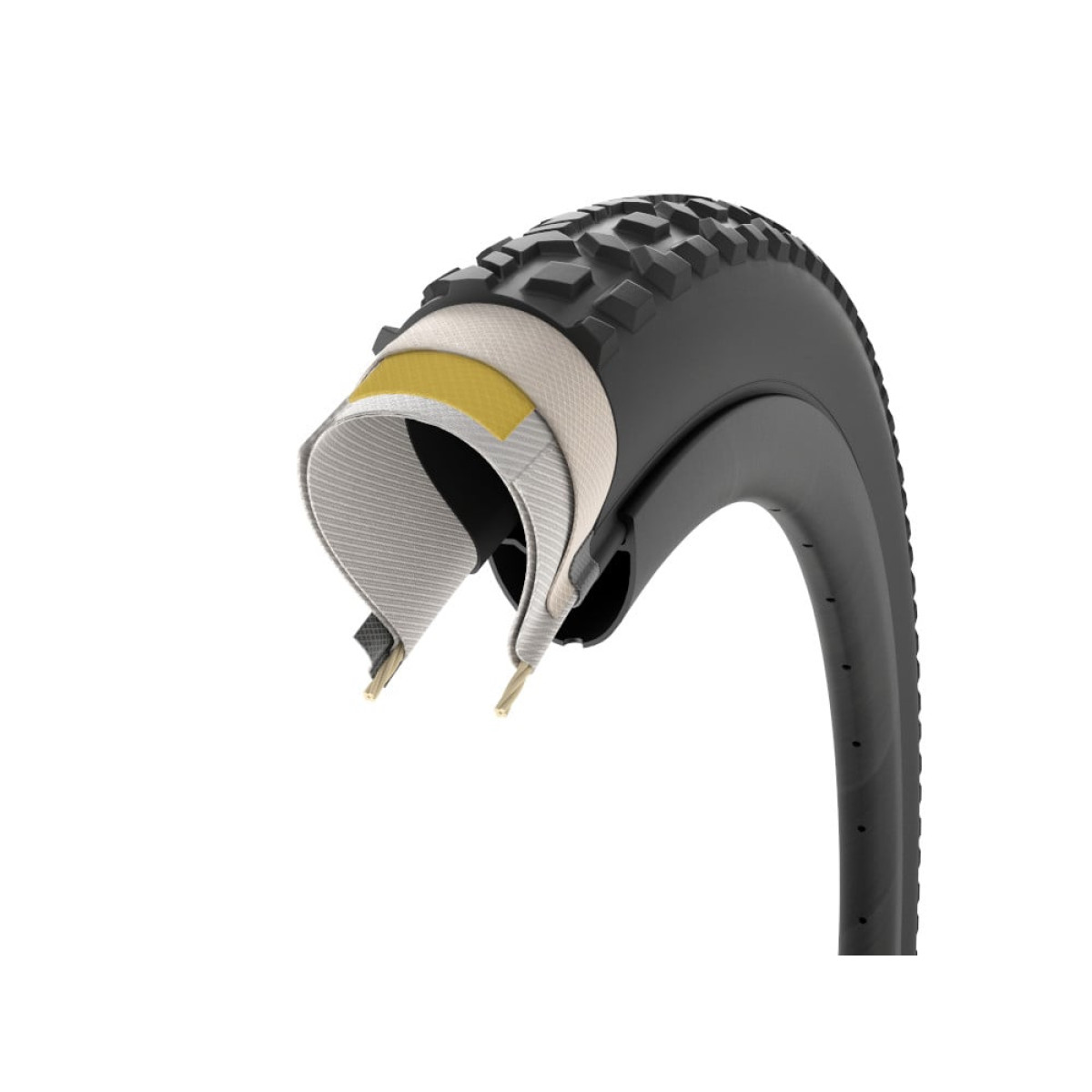 Pirelli Cinturato Gravel M TLR 28" ProWALL SmartEVO GR kokkupandav rehv | Classic Tan-Wall