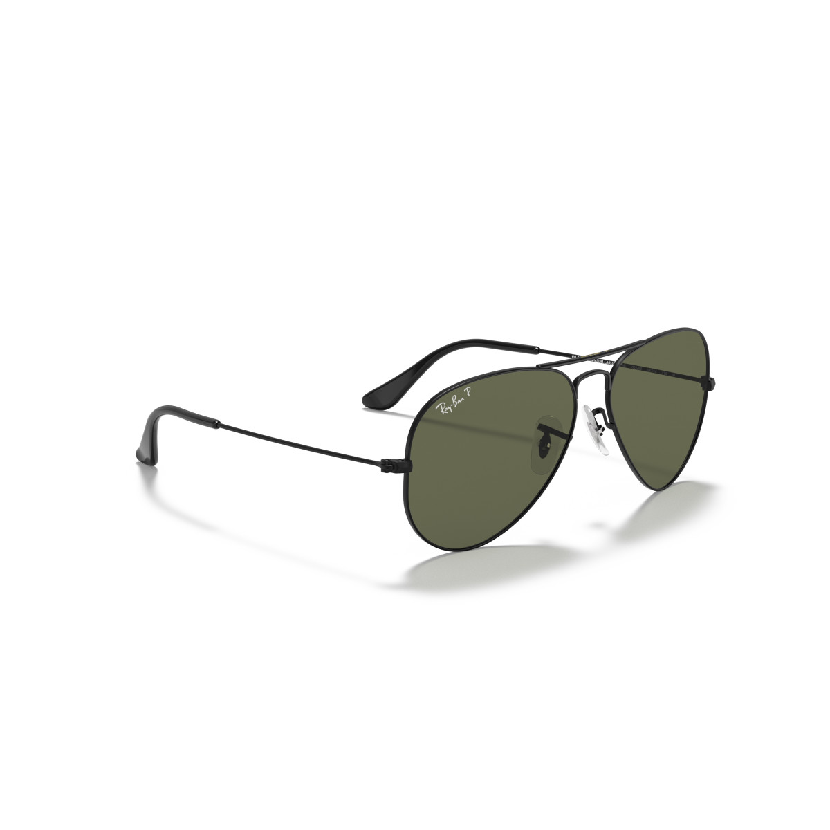 Ray-Ban Aviator Metal Large päikeseprillid | Polarised | Black - G-15 Green