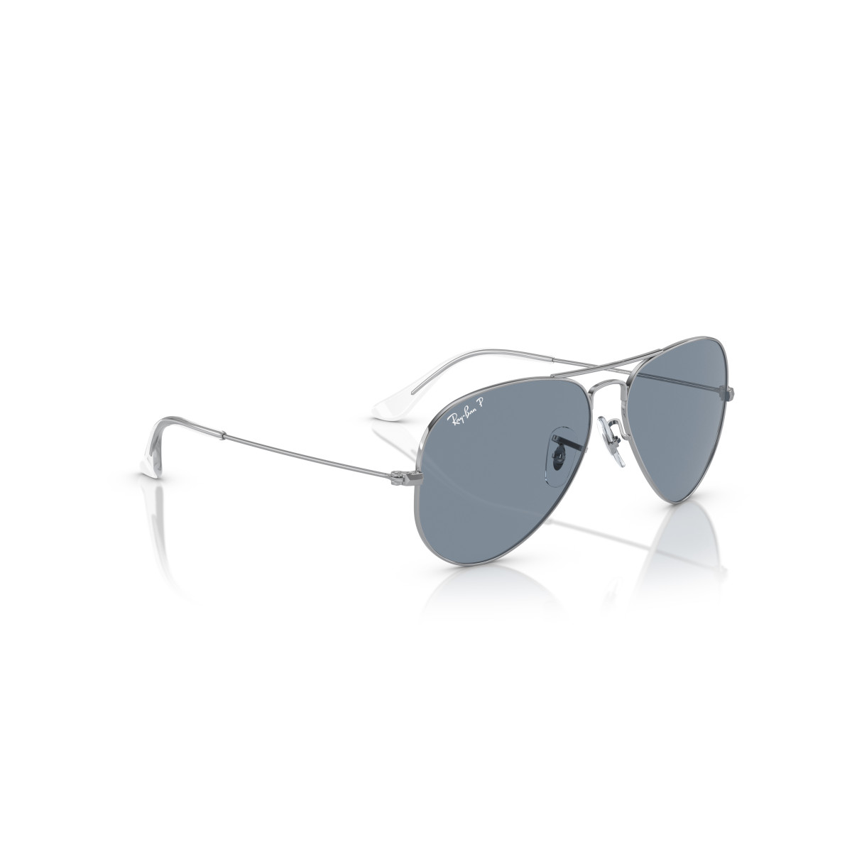Ray-Ban Aviator Metal Large päikeseprillid | Polarized | Silver - Blue