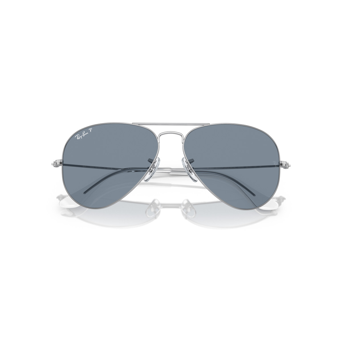 Ray-Ban Aviator Metal Large päikeseprillid | Polarized | Silver - Blue