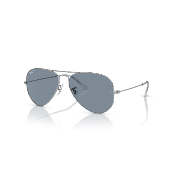 Ray-Ban Aviator Metal Large päikeseprillid | Polarized | Silver - Blue