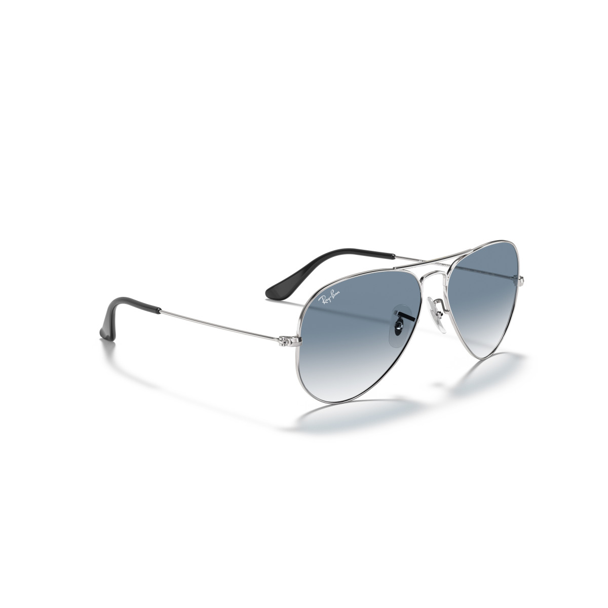 Ray-Ban Aviator Metal Large päikeseprillid | Silver - Light Blue Gradient