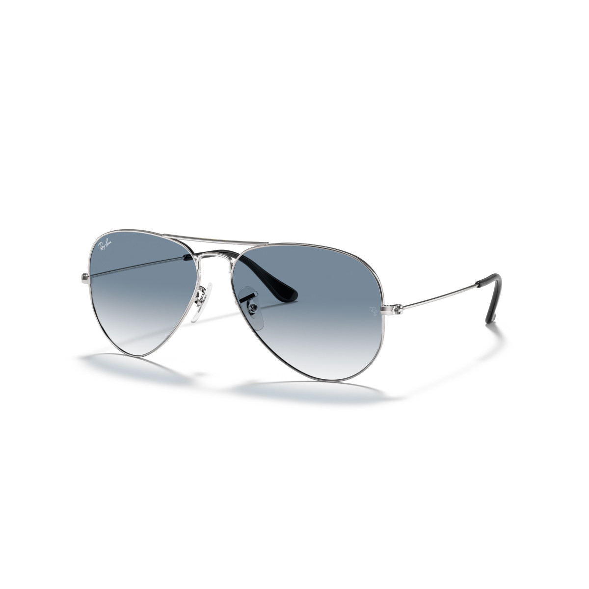 Ray-Ban Aviator Metal Large päikeseprillid | Silver - Light Blue Gradient