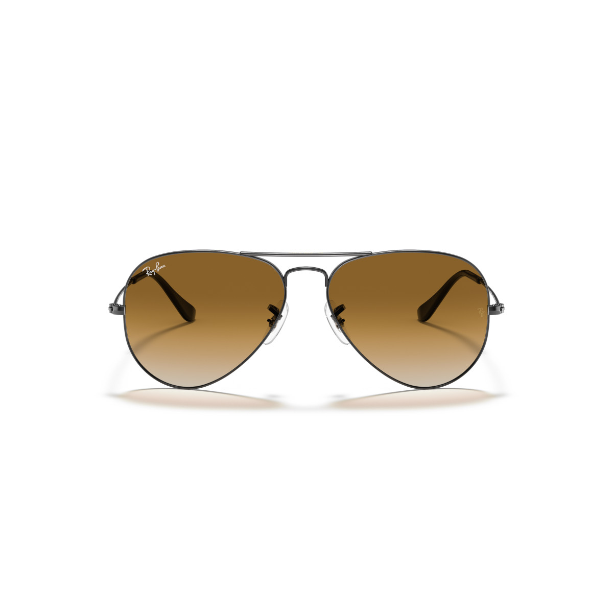 Ray-Ban Aviator Metal Large päikeseprillid | Gunmetal - Light Brown Gradient