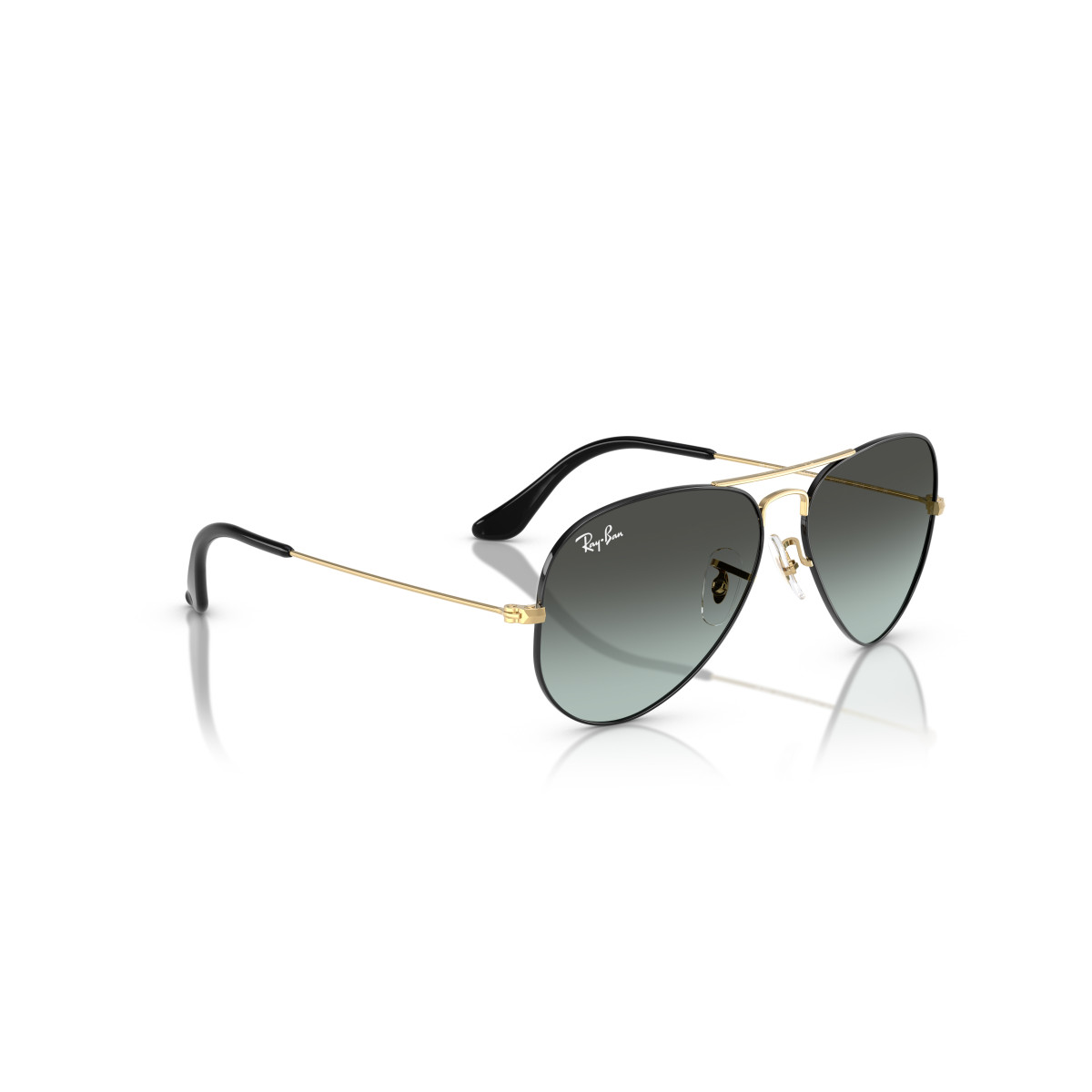 Ray-Ban Aviator Metal Large päikeseprillid | Black On Arista - Blue Vintage Gradient