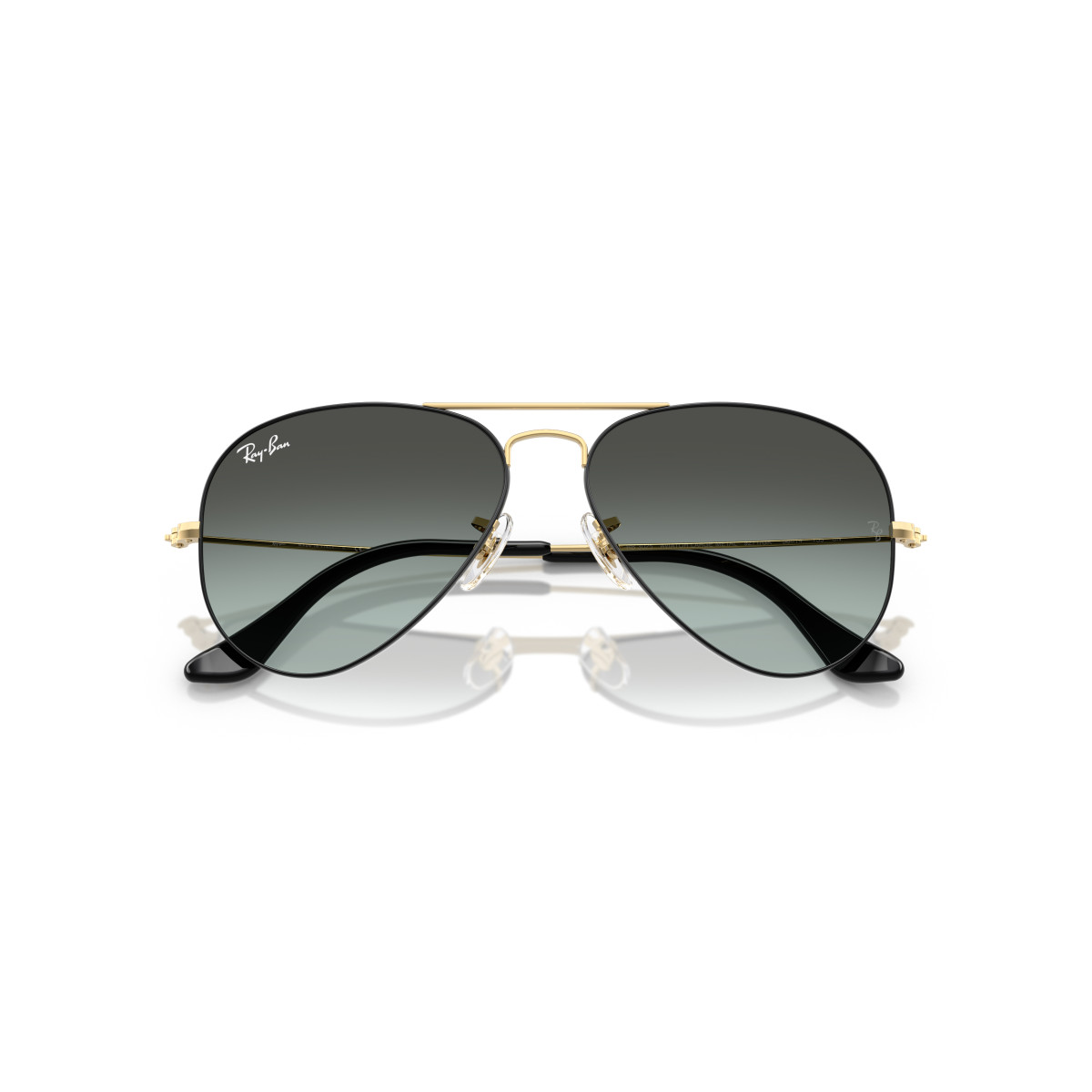 Ray-Ban Aviator Metal Large päikeseprillid | Black On Arista - Blue Vintage Gradient