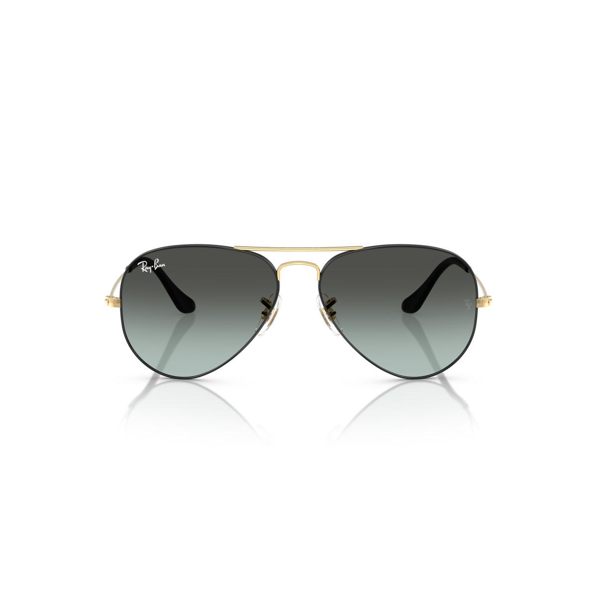 Ray-Ban Aviator Metal Large päikeseprillid | Black On Arista - Blue Vintage Gradient