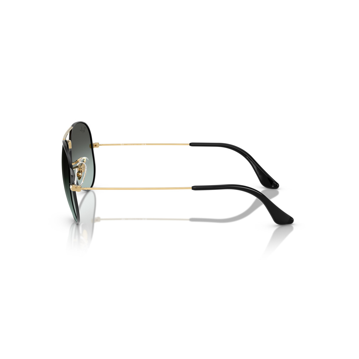 Ray-Ban Aviator Metal Large päikeseprillid | Black On Arista - Blue Vintage Gradient